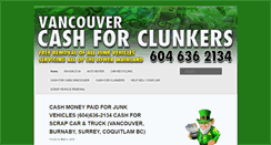 Desktop Screenshot of cashforclunkersvancouver.com